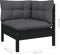 vidaXL - Tuinbank - 2-zits - met - antraciet - kussens - massief - grenenhout