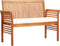 vidaXL - Tuinbank - 2-zits - met - kussen - 120 - cm - massief - acaciahout