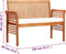 vidaXL - Tuinbank - 2-zits - met - kussen - 120 - cm - massief - acaciahout