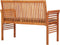 vidaXL - Tuinbank - 2-zits - met - kussen - 120 - cm - massief - acaciahout