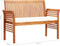 vidaXL - Tuinbank - 2-zits - met - kussen - 120 - cm - massief - acaciahout