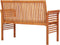 vidaXL - Tuinbank - 2-zits - met - kussen - 120 - cm - massief - acaciahout