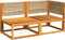 vidaXL - Tuinbank - 2-zits - met - kussens - massief - acaciahout