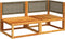 vidaXL - Tuinbank - 2-zits - met - kussens - massief - acaciahout