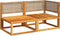 vidaXL - Tuinbank - 2-zits - met - kussens - massief - acaciahout
