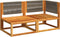 vidaXL - Tuinbank - 2-zits - met - kussens - massief - acaciahout