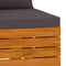 vidaXL - Tuinbank - 2-zits - met - kussens - massief - acaciahout