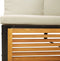vidaXL - Tuinbank - 2-zits - met - kussens - massief - acaciahout