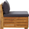 vidaXL - Tuinbank - 2-zits - met - kussens - massief - acaciahout