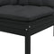 vidaXL - Tuinbank - 2-zits - met - kussens - massief - grenenhout - zwart