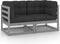 vidaXL - Tuinbank - 2-zits - met - kussens - massief - grenenhout - grijs