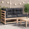 vidaXL - Tuinbank - 2-zits - met - kussens - massief - grenenhout