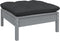 vidaXL - Tuinbank - 2-zits - met - kussens - massief - grenenhout - grijs