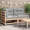 vidaXL - Tuinbank - 2-zits - met - kussens - massief - grenenhout