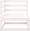 vidaXL - Tuinbank - 2-zits - met - kussens - massief - grenenhout - wit