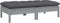 vidaXL - Tuinbank - 2-zits - met - kussens - massief - grenenhout - grijs