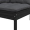 vidaXL - Tuinbank - 2-zits - met - kussens - massief - grenenhout - zwart