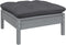 vidaXL - Tuinbank - 2-zits - met - kussens - massief - grenenhout - grijs