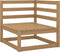 vidaXL - Tuinbank - 2-zits - met - kussens - massief - grenenhout - honingbruin