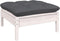 vidaXL - Tuinbank - 2-zits - met - kussens - massief - grenenhout - wit