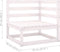 vidaXL - Tuinbank - 2-zits - met - kussens - massief - grenenhout - wit