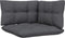 vidaXL - Tuinbank - 2-zits - met - kussens - massief - grenenhout - grijs
