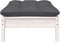 vidaXL - Tuinbank - 2-zits - met - kussens - massief - grenenhout - wit