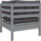 vidaXL - Tuinbank - 2-zits - met - kussens - massief - grenenhout - grijs