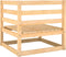 vidaXL - Tuinbank - 2-zits - met - kussens - massief - grenenhout