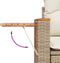 vidaXL - Tuinbank - 2-zits - met - kussens - poly - rattan - beige