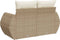 vidaXL - Tuinbank - 2-zits - met - kussens - poly - rattan - beige