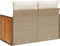 vidaXL - Tuinbank - 2-zits - met - kussens - poly - rattan - beige