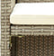 vidaXL - Tuinbank - 2-zits - met - kussens - poly - rattan - beige