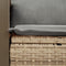 vidaXL - Tuinbank - 2-zits - met - kussens - poly - rattan - beige