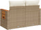 vidaXL - Tuinbank - 2-zits - met - kussens - poly - rattan - beige
