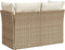 vidaXL - Tuinbank - 2-zits - met - kussens - poly - rattan - beige
