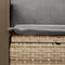vidaXL - Tuinbank - 2-zits - met - kussens - poly - rattan - beige