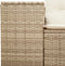 vidaXL - Tuinbank - 2-zits - met - kussens - poly - rattan - beige