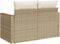 vidaXL - Tuinbank - 2-zits - met - kussens - poly - rattan - beige