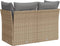 vidaXL - Tuinbank - 2-zits - met - kussens - poly - rattan - beige