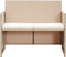 vidaXL - Tuinbank - 2-zits - met - kussens - poly - rattan - beige