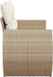 vidaXL - Tuinbank - 2-zits - met - kussens - poly - rattan - beige