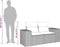 vidaXL - Tuinbank - 2-zits - met - kussens - poly - rattan - beige