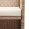 vidaXL - Tuinbank - 2-zits - met - kussens - poly - rattan - beige