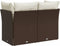 vidaXL - Tuinbank - 2-zits - met - kussens - poly - rattan - bruin