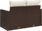 vidaXL - Tuinbank - 2-zits - met - kussens - poly - rattan - bruin