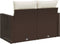 vidaXL - Tuinbank - 2-zits - met - kussens - poly - rattan - bruin