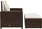 vidaXL - Tuinbank - 2-zits - met - kussens - poly - rattan - bruin