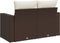 vidaXL - Tuinbank - 2-zits - met - kussens - poly - rattan - bruin
