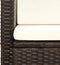 vidaXL - Tuinbank - 2-zits - met - kussens - poly - rattan - bruin